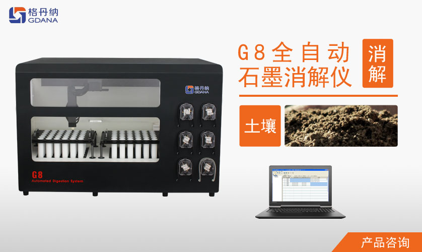 G8全自动石墨消解仪对土壤中Cd、Cr、Cu、Pb、Ni、Zn金属的消解